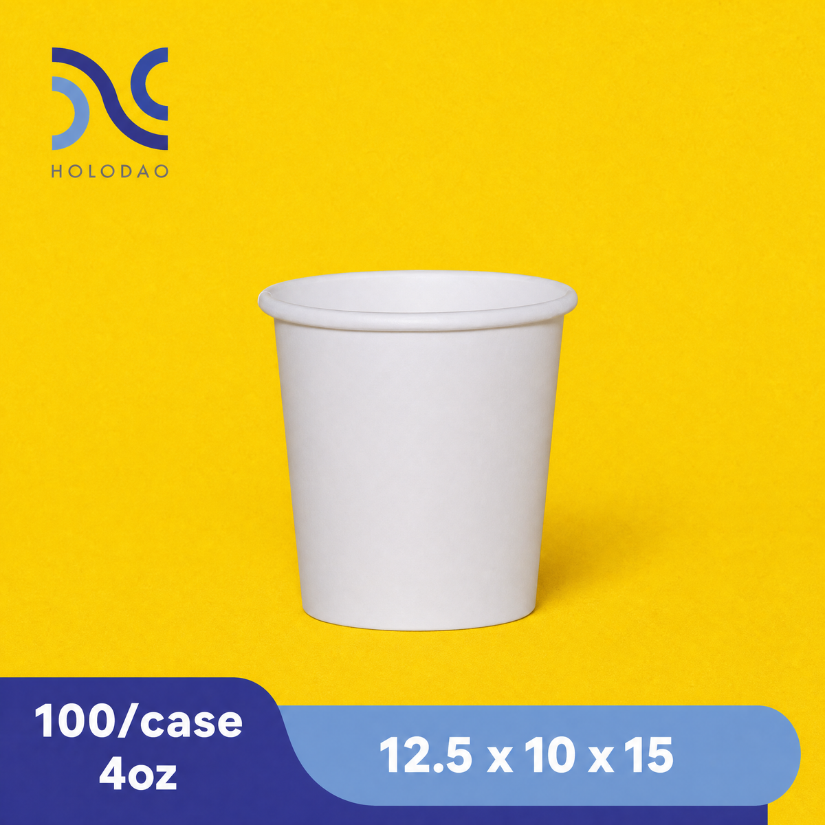 4oz Paper Cups, Coffee Cups, White Paper Hot/Cold Disposable Beverage Drinking Cup for Water, Juice, Coffee, Tea